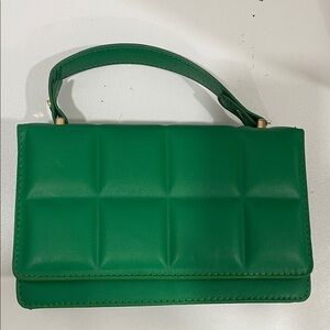 NWOT Green Quilted Women's Handbag
